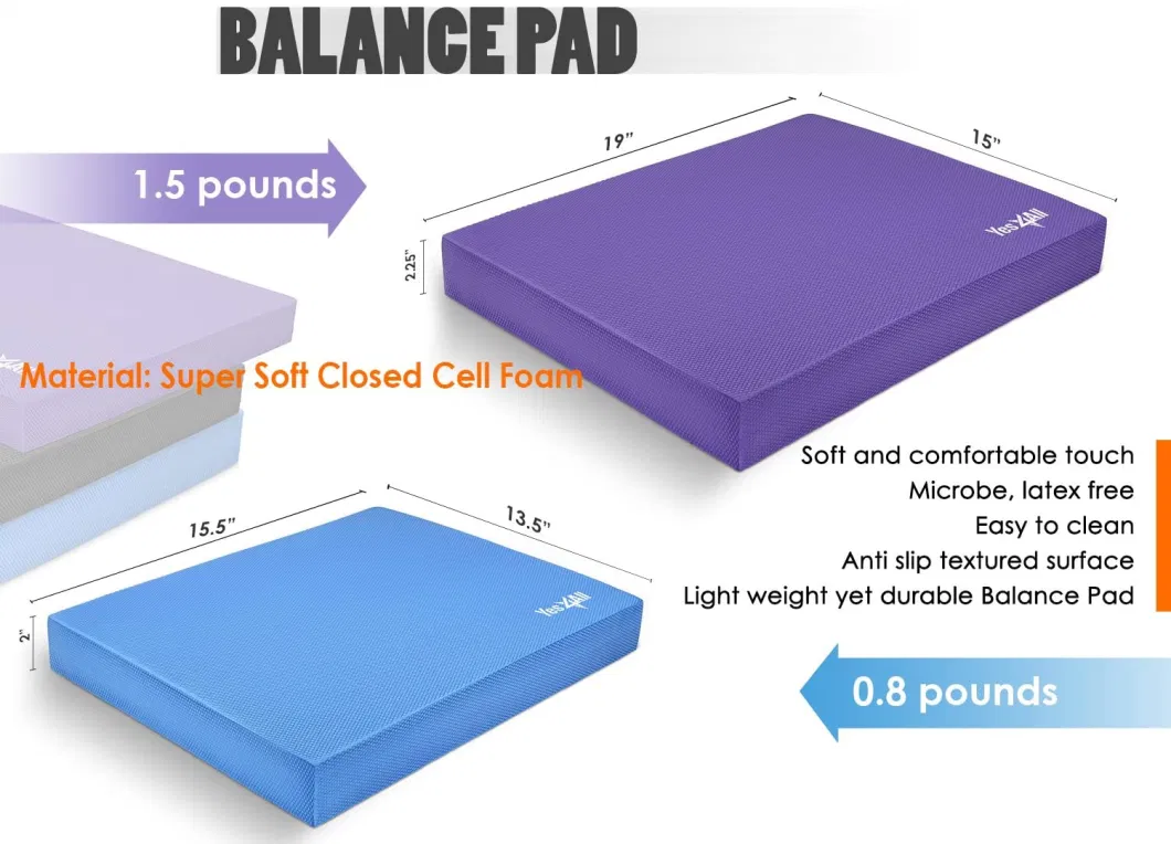 Anti-Slip Non Taxic Foam Balance Yoga Pad for Children