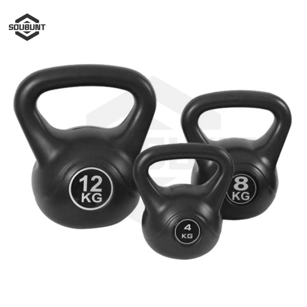 Black Plastic Cement Kettlebell