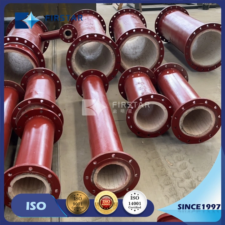 Abrasion Resistance Alumina Ceramic Curved Tubes for Weldeable Pipe Bend Elbow