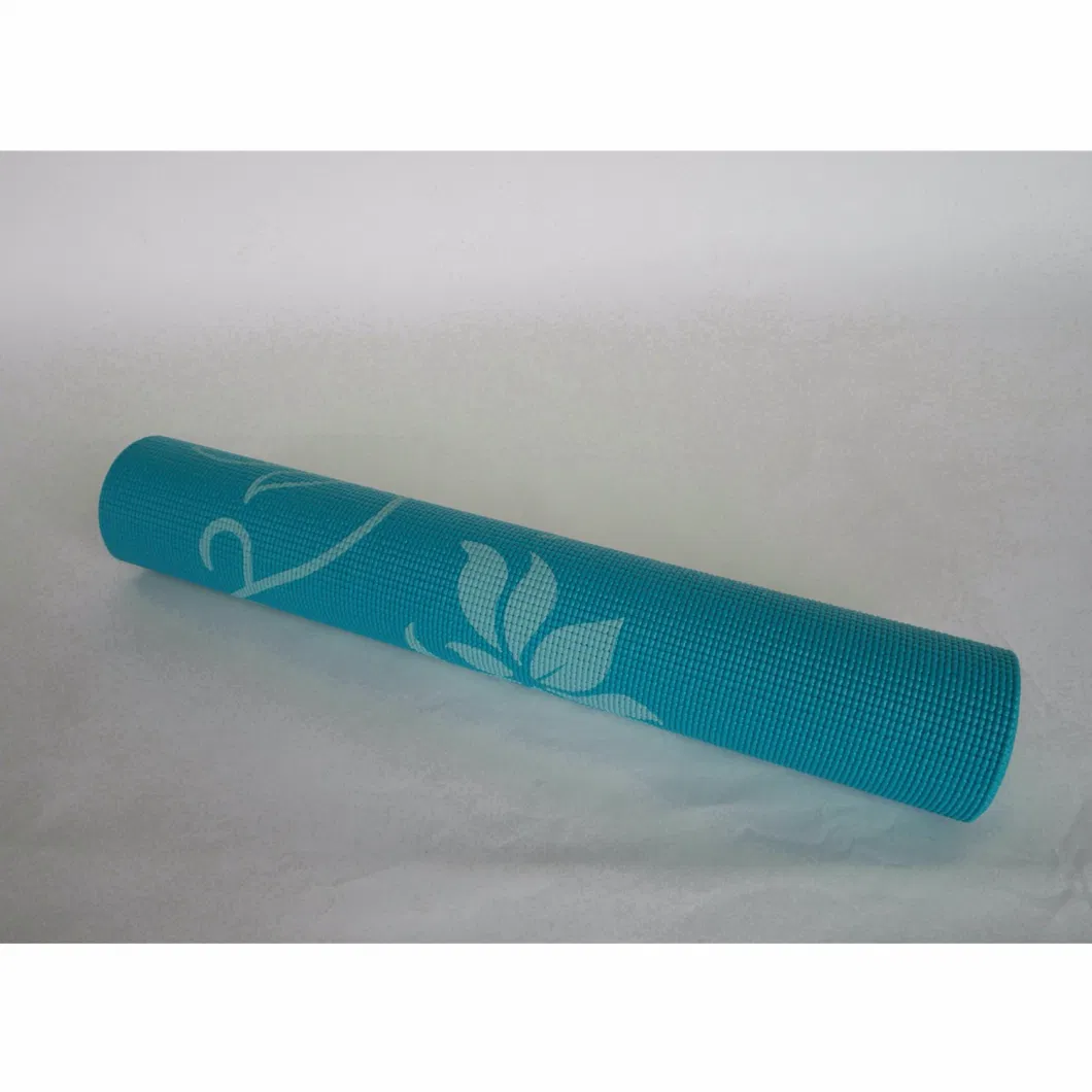 Customized Logo Colorful 4-10mm Thickness PVC Yoga Mat (recyclable)