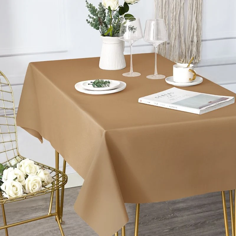 Eco Vegan Leather Coaster Luxury Kitchen Tablecloth Dining Room Table Mat