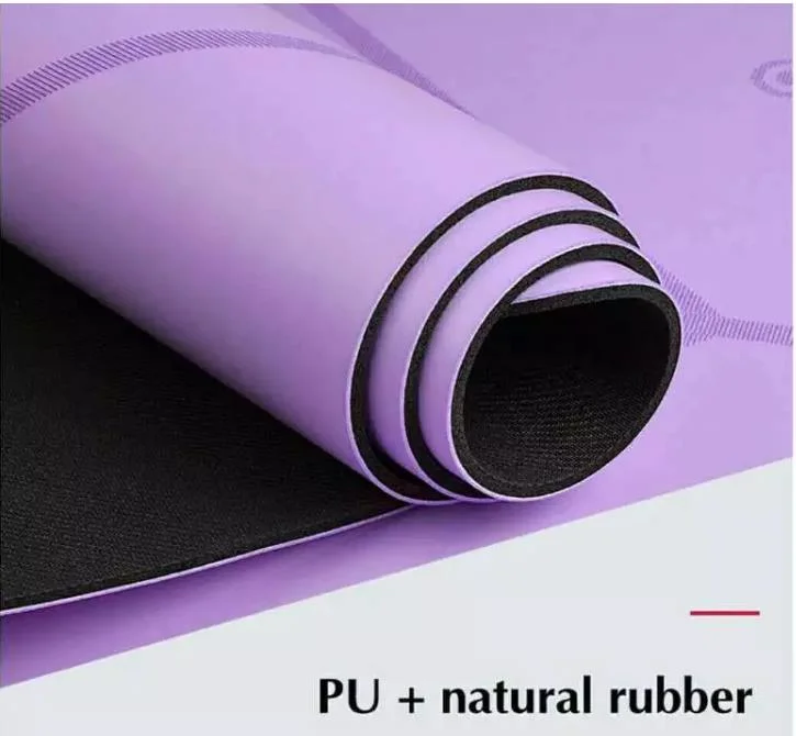 Eco Friendly a Luxury PU 3-5mm Sweat Absorb Yoga Anti Slip Yoga Mat PU Leather Natural Rubber Yoga Mat Wholesale