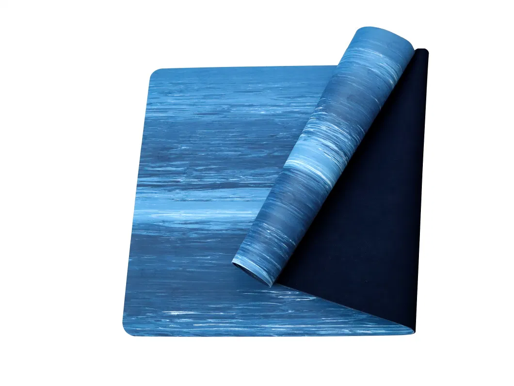 Customized Camouflage Antiskid Exercise Yoga Mat Ultrathin Blue Fitness Non Slip 1mm Rubber Mat for Yoga