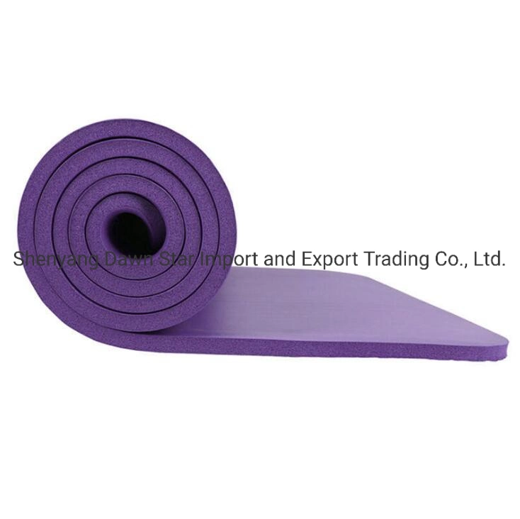 Hot Selling Custom Logo Non -Slip 10mm Thickness NBR Gym Yoga Mat in High Quality