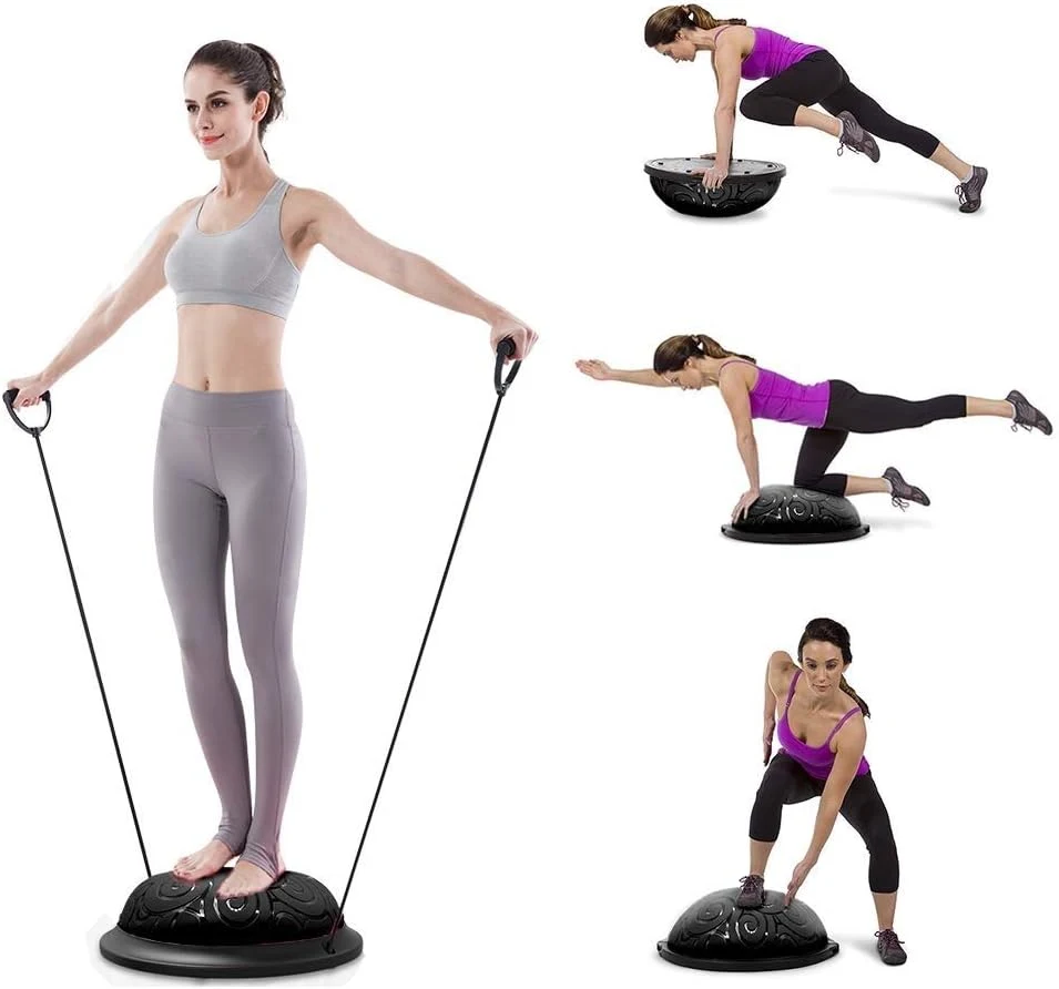 Yoga Balance Half Anti Slip Core Training Home Fitness Strength Bosu Ball