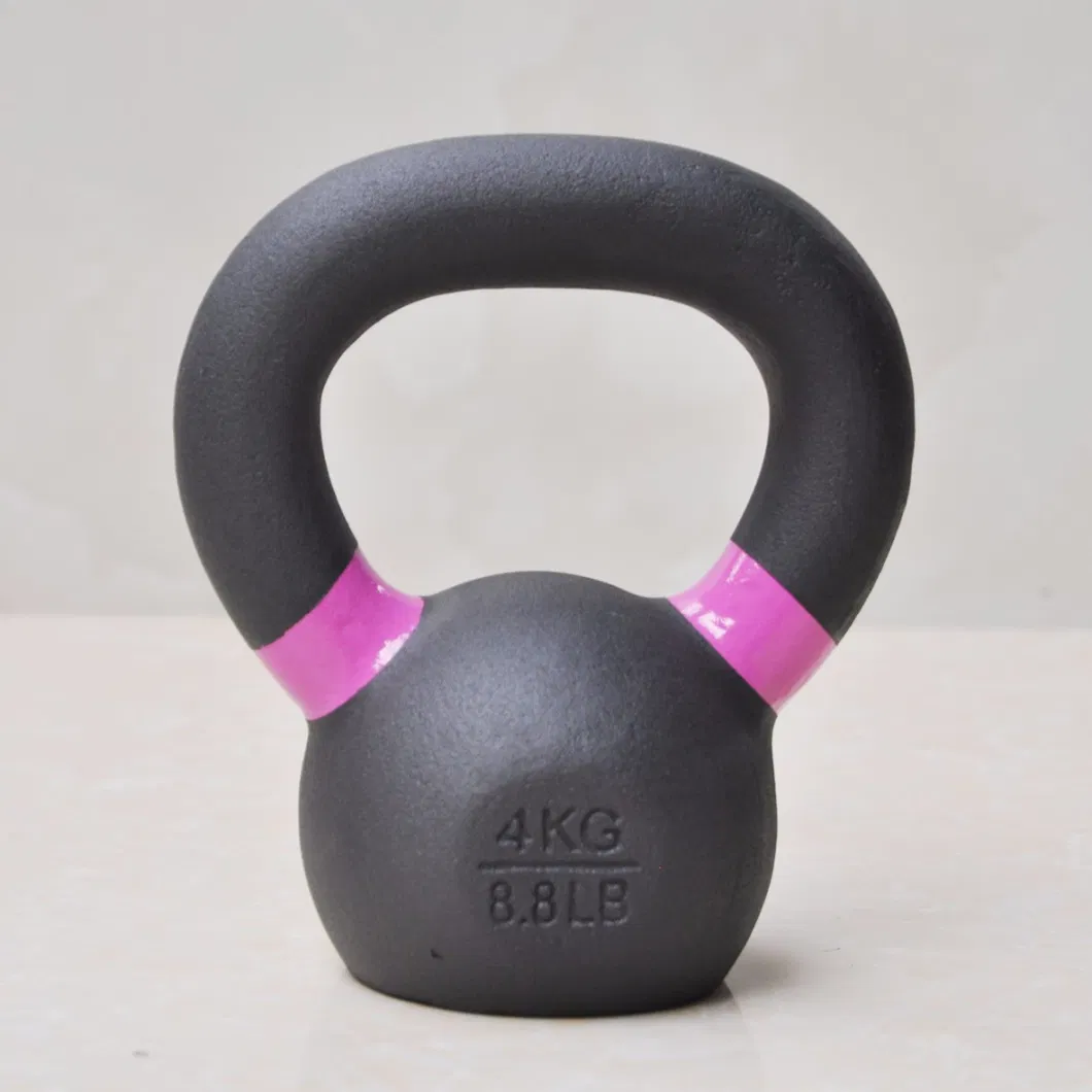 China Wholesale Weight Lifting Gym Kettlebell Bodybuilding Powder Coated Cast Iron Kettlebell