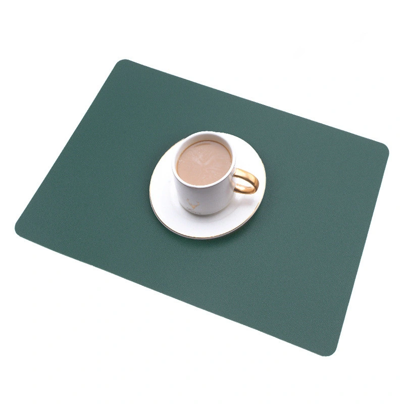 LFGB PVC Placemats Anti Slip Heat Resistance Vegan Leather Table Mat