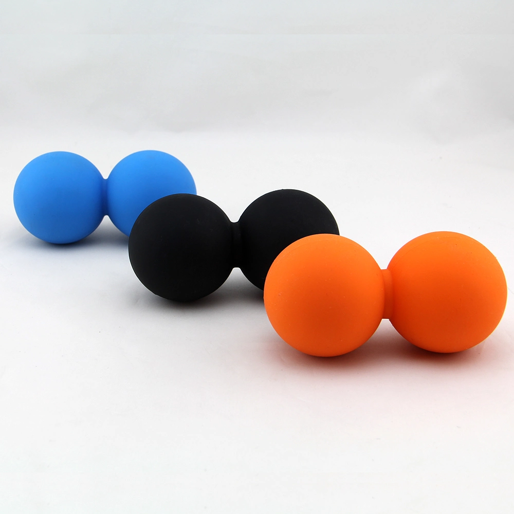Mobility Silicone Rubber Peanut Massage Ball Double Balls Best for Myofascial Release and Muscle Relax