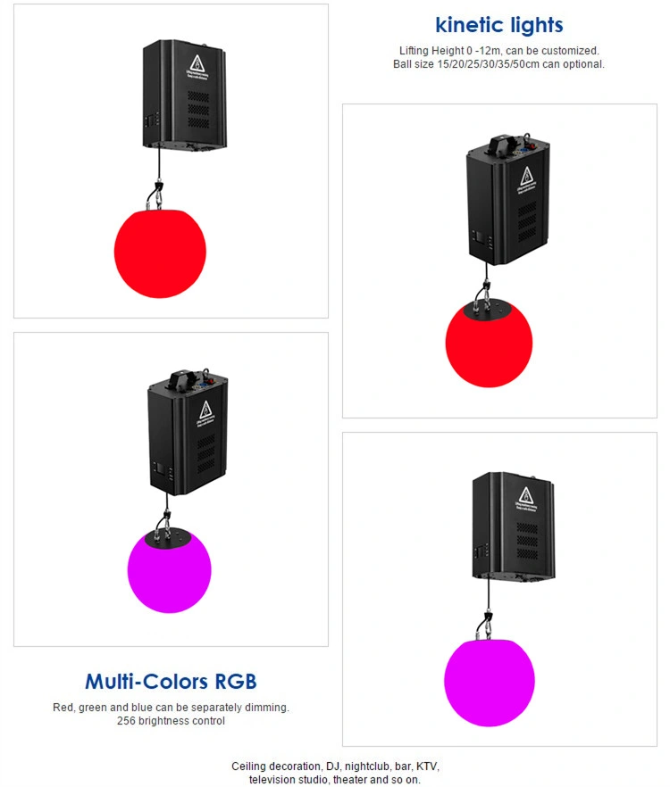 Ceiling Lighting DMX Winches Kinetic Ball RGB Kinetic Wall Sclupture for Home Theatre System