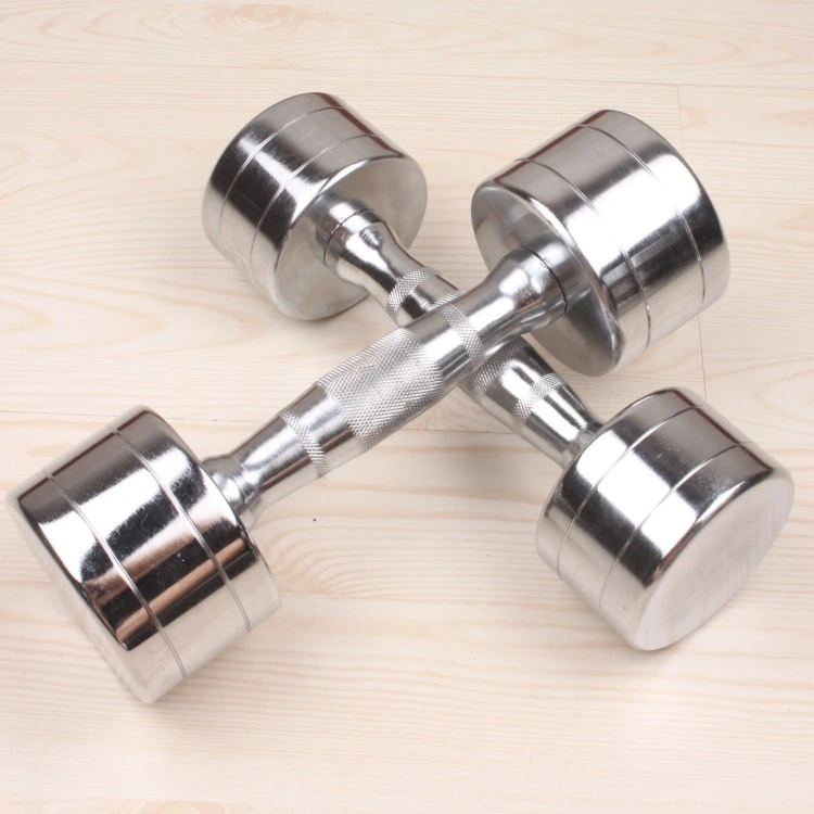 High Quality Weight Lifting Gym Power Dumbbell Set Cheap Chromed Plating Dumbbell