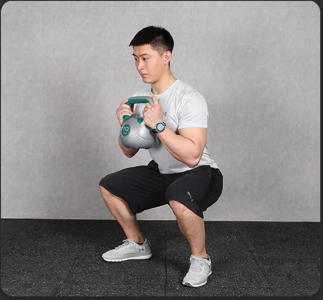Vinyl Kettlebell Weight Set for Unisex, Multi-Color Kettle Bell Training Provides Full Body Fitness Wyz18358