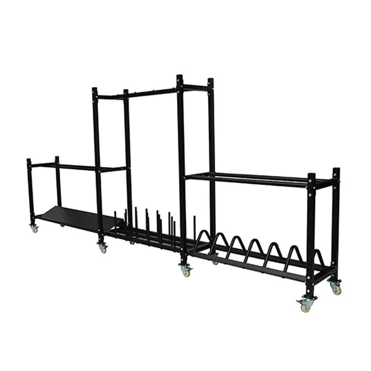 Multi-Layer Steel Tube Functional Medicine Wall Ball Hex Barbell Dumbbell Bar Storage Ball Storage Rack for Fitness Equipment Gym