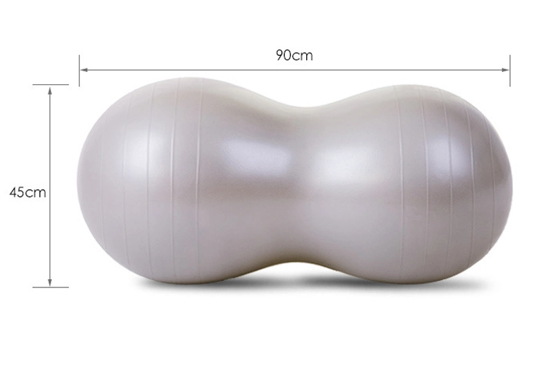 Large 45X90cm Yoga Pillar Fitness Equipment Pilates Workout Roller Stability Peanut Massage Ball for Gym