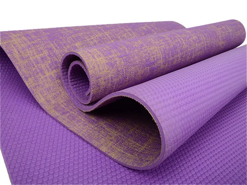 PVC Jute Yoga Mat Anti-Slip Absorbent Yoga Mat Yoga Studio Men&prime;s and Women&prime;s Fitness Mat Sports Mat Linen Yoga Mat Customizable