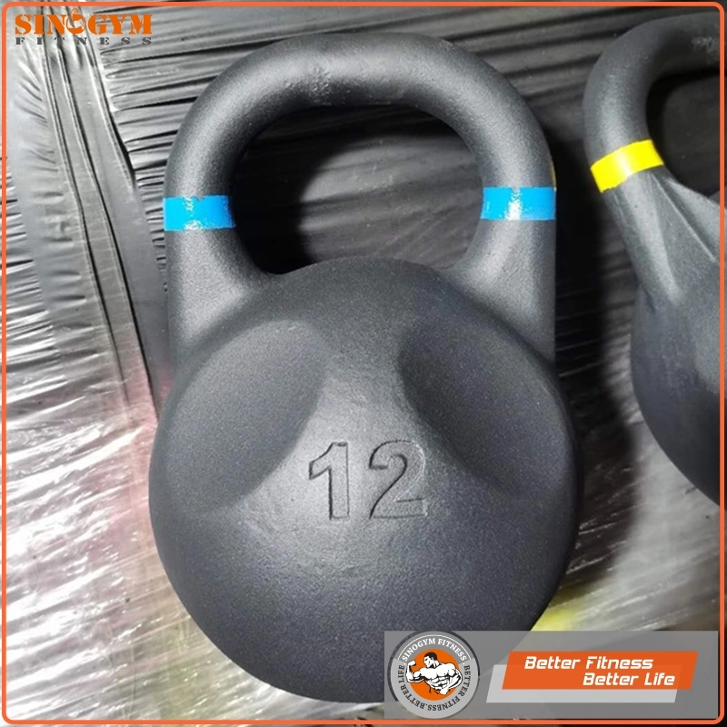 Powder Coated Solid Cast Iron Skull Weight Lifting Kettlebell