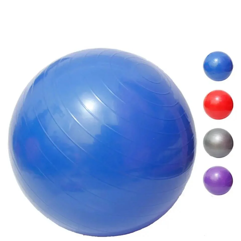 Explosion Proof Balance Sports Ball Gym 55cm Premium Black PVC Yoga Ball