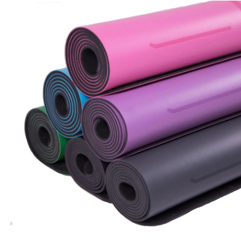 EVA TPE PVC Color Printed Rectangular Non-Slip Fitness Yoga Mat
