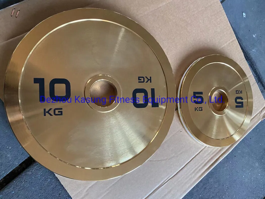 2023 Kic Fitness Gold Steel Dumbbell with Max Weight 120kg