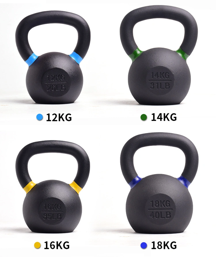 Home and Gym Weight Lifting Training Powder Coated Cast Iron Kettlebell