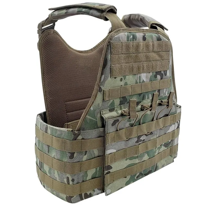 Molle System Quick Release Multicam Waterproof Oxford Light Weight Green Defender Plate Carrier Tactical Combat Vest