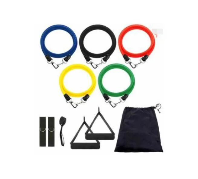 B-046shampool Custom Hip Elastic Tube 11 PCS Workout Latex Exercise Fitness Resistance Bands