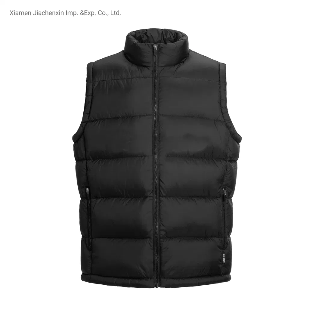 Asiapo China Factory Men&prime;s Light Weight Nylon Ultralight Winter Puffer Padded Outdoor Insulated Warm Waterproof Windproof Customized Logo Vest