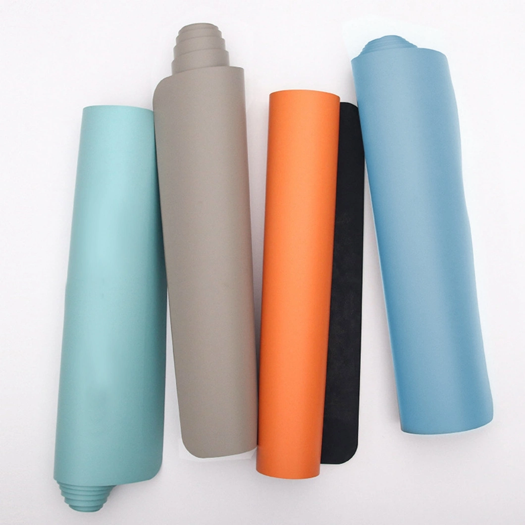 PU Natural Rubber Yoga Mat Pilates Exercise Non-Slippery