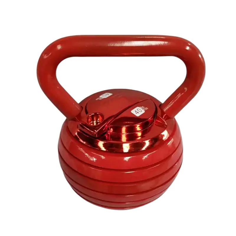 Gym Home Equipment Powder Coated Cast Iron 40lb Adjustable Kettlebell