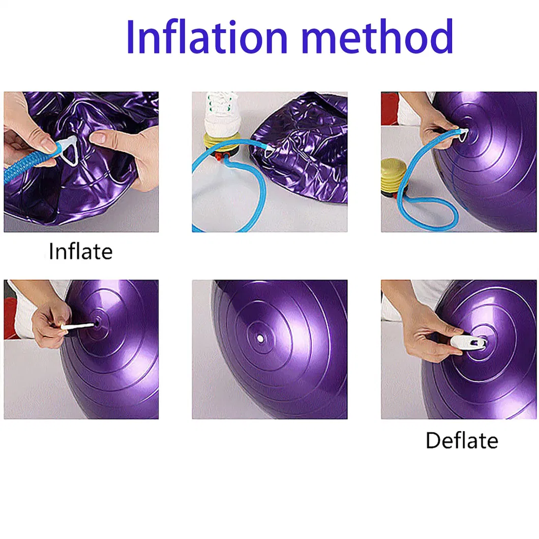 PVC Peanut Ball Exercise Pilates Yoga Balance Ball Fitness Training Inflatable Ball