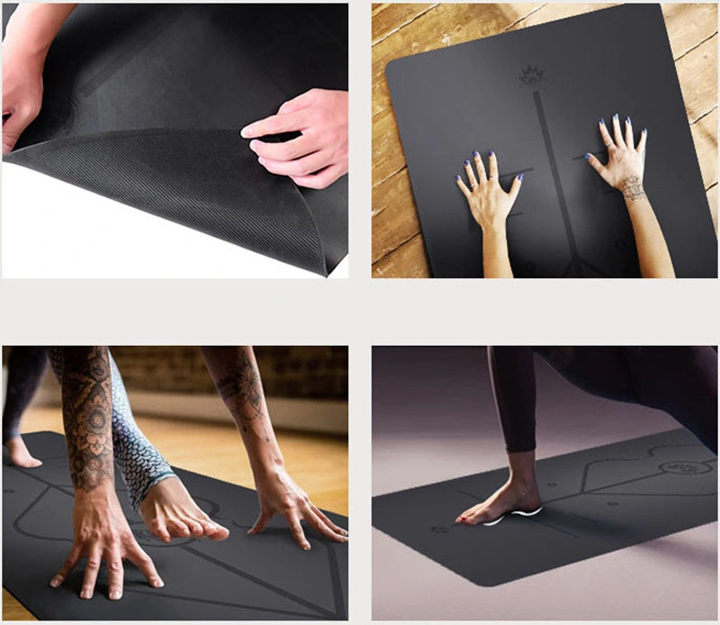 PU Non-Slip Natural Rubber Yoga Mats with Custom Logo, Rubber Yoga Mat
