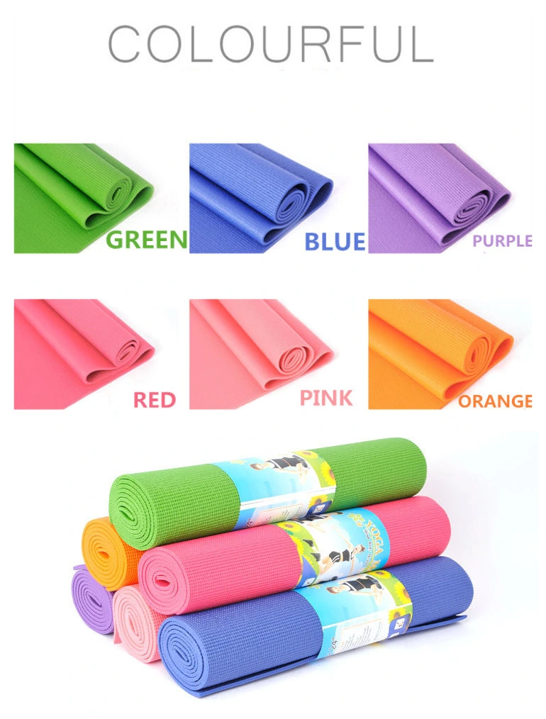 Factory Hot Sale Gym Eco-Friendly Fitness Home PVC Yoga Mat