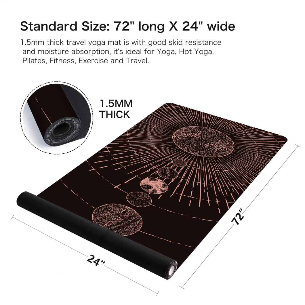 Non-Slip Portable Thick Travel Fitness Exercise Mat Ideal Pilates Yoga Mat