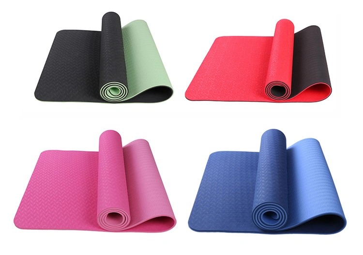 Fitness Exercise Hot Sale Anti-Slip Eco-Friendly Foam TPE Yoga Mat