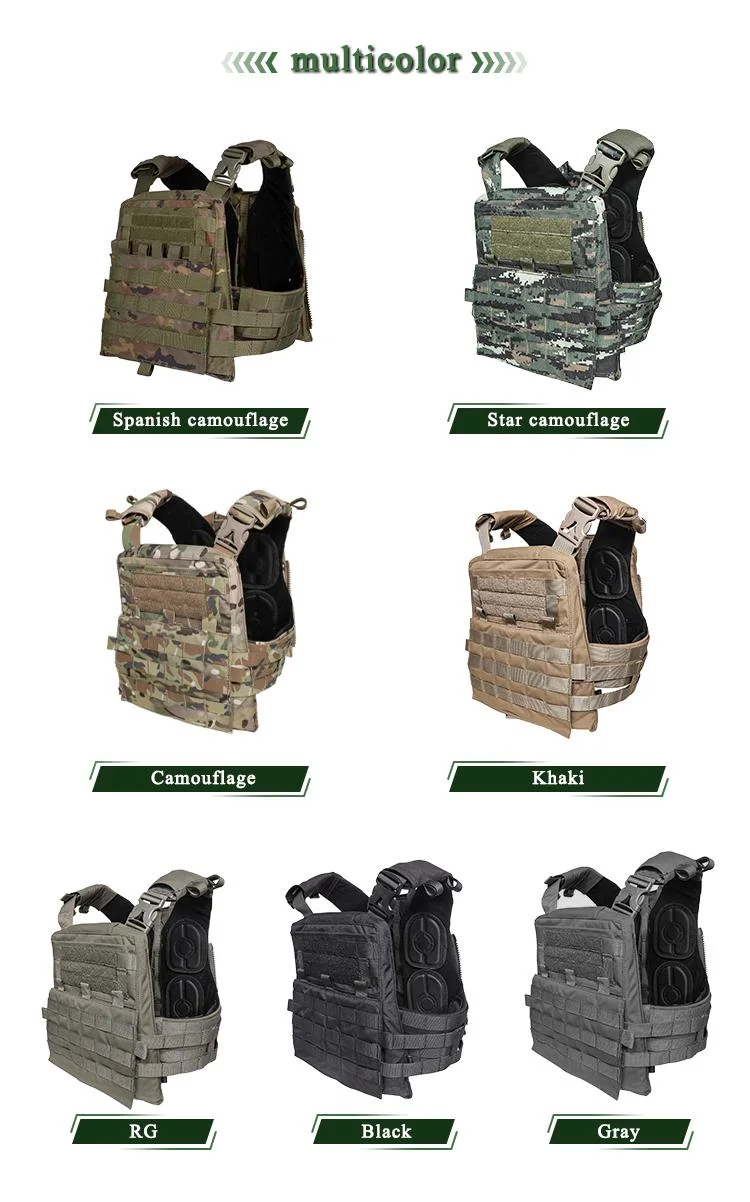 Heavy-Duty Camo Combat Molle Functional Training Weighted Weight Plate Carrier Military Style Tactical Vest