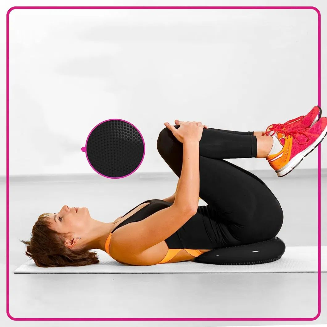 Air Inflated Stability Balance Yoga Physical Therapy Exercise Pump Bosu Ball