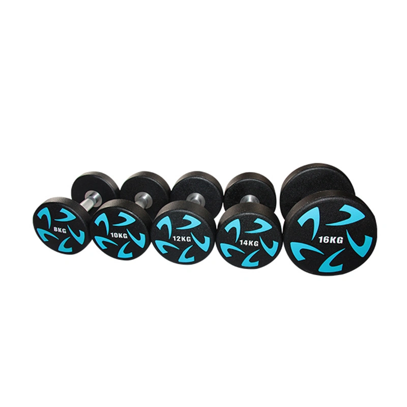 Fitness Weight Urethane Dumbbells Lbs Set Round Urethane Dumbbells