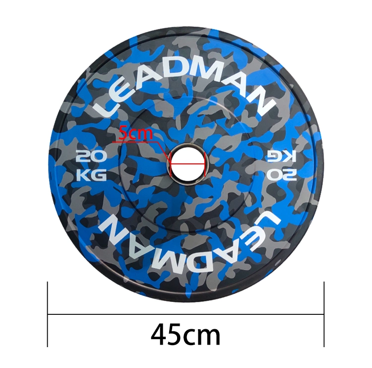 Home Gym Commercial Use New Arrival Weight Plate Camo Bumper Plate