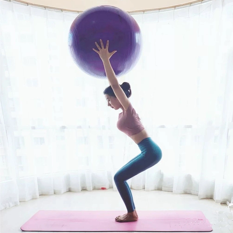 PVC Anti-Burst Colorful Exercise Gym Yoga Ball 90cm with Air Pump