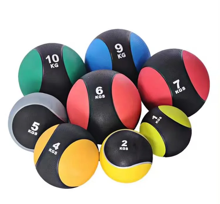 High Quality! Dual Color Rubber Medicine Ball Fitness Equipment Slam Ball