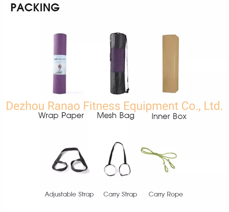 Professional Custom Design Size Print Exercise Pad Yoga Mate Fitness Eco Friendly Non-Slip 6mm TPE Yoga Mat