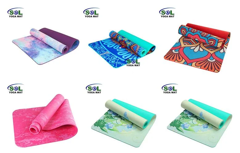 Wholesale Custom Printed Eco Friendly Pilates TPE Yoga Mat