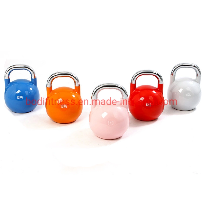 Wholesale Best Quality Custom Logo Color Weight Competition Steel Kettlebell