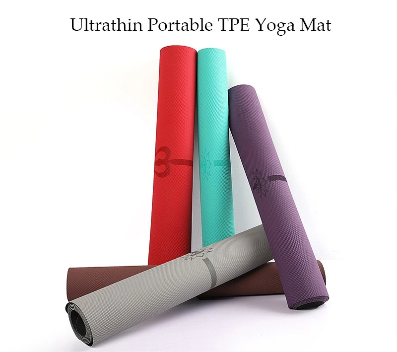 Fitness Exercise High Quality Eco-Friendly Ultra-Thin Pure TPE Yoga Mat