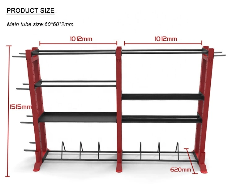 Gym Equipment Bumper Plate Plate Rack, Dumbbell Rack, Wall Ball/Medicine Ball/Slam Ball Rack