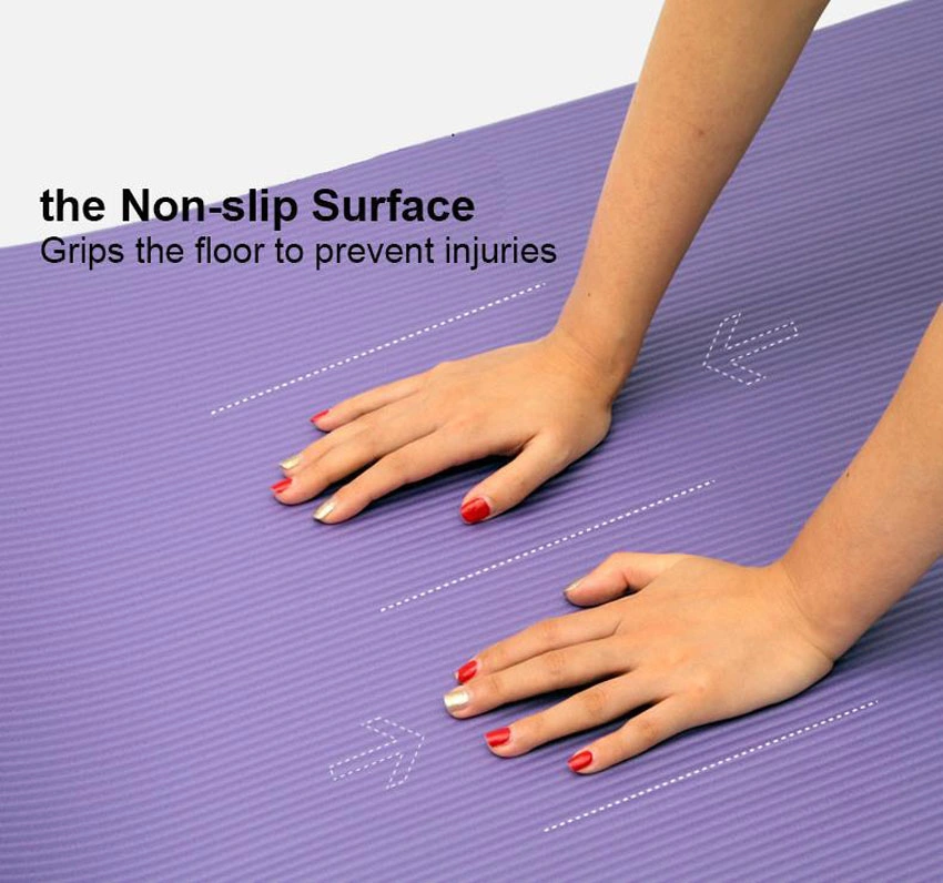 NBR Yoga Mat 10mm Thickness for Gym Workout Pilates, Professional Yoga Mats