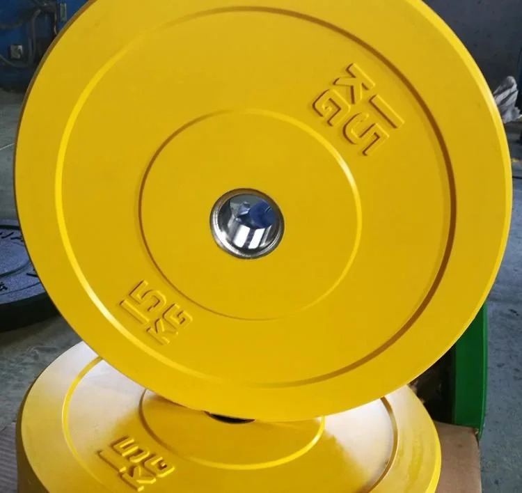 Gym Training Plastic Cement Weight Plates Barbell Set Vinyl Coated Sand Filled Dumbbell Plate