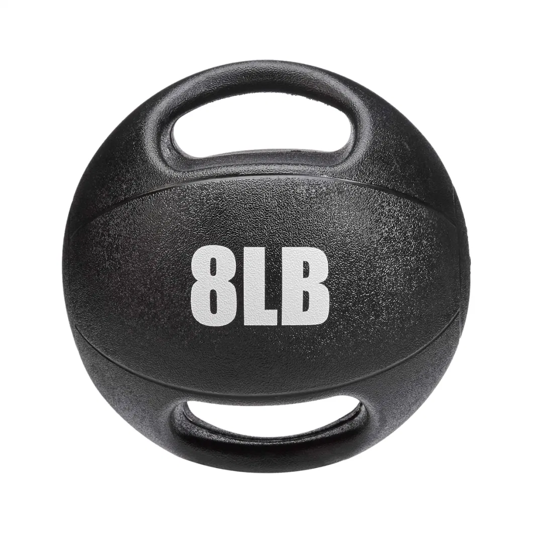 Two Handles Double Grip Medicine Ball with Handles Weight Ball Workout Gym Ball for Strength Exercises Balon Medicinal