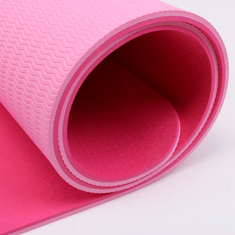 Two-Tone TPE Yoga Mat (4-10mm Thickness)