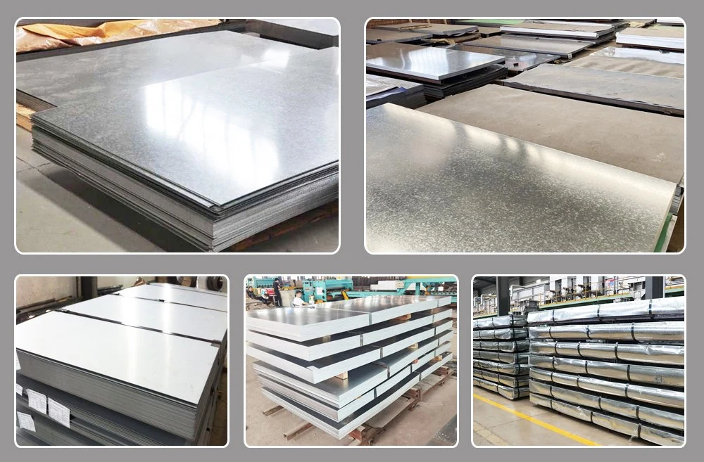 Galvanized PVC Black and Color Painting Transparent Oil Anti-Rust Oil Hot Rolled Cold Rolled Galvanized Iron Steel Plate Stock