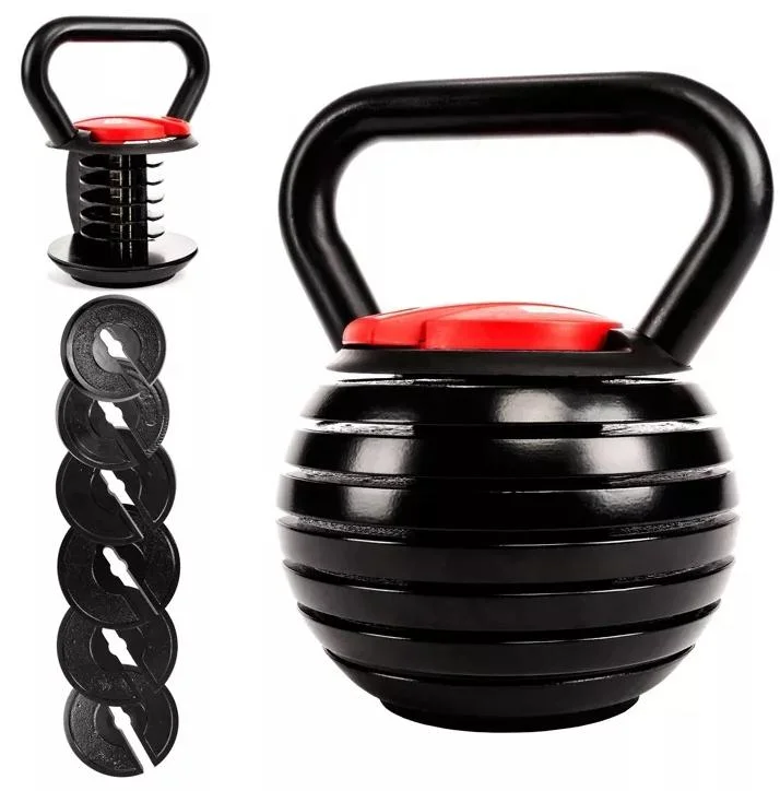High Quality 40lb 18kg Iron Adjustable Kettlebell Weights Set